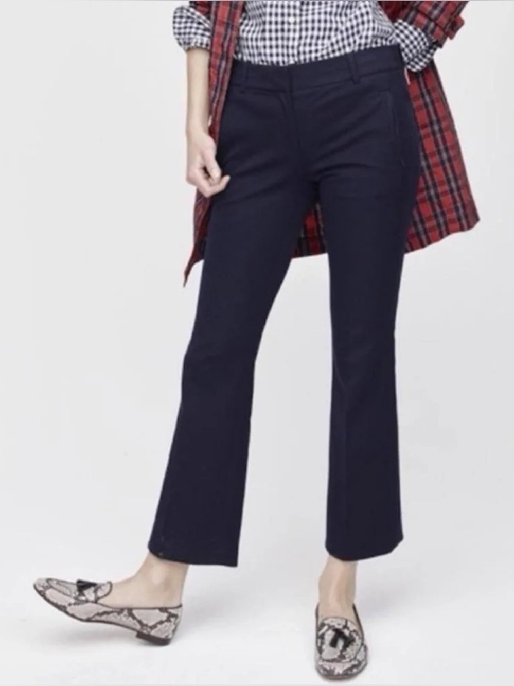 J Crew Classic Navy Straight Croo Business Casual Pant